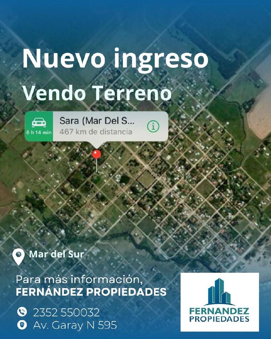 TERRENO EN VENTA, MAR DEL SUR. COD.- 298