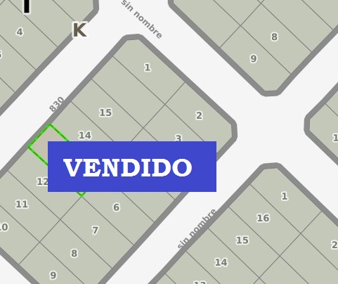 EN VENTA A PRECIO INMEJORABLE TERRENO A MEDIA CUADRA DEL ASFALTO. 10,75 X 25. - CHACABUCO. COD. 100