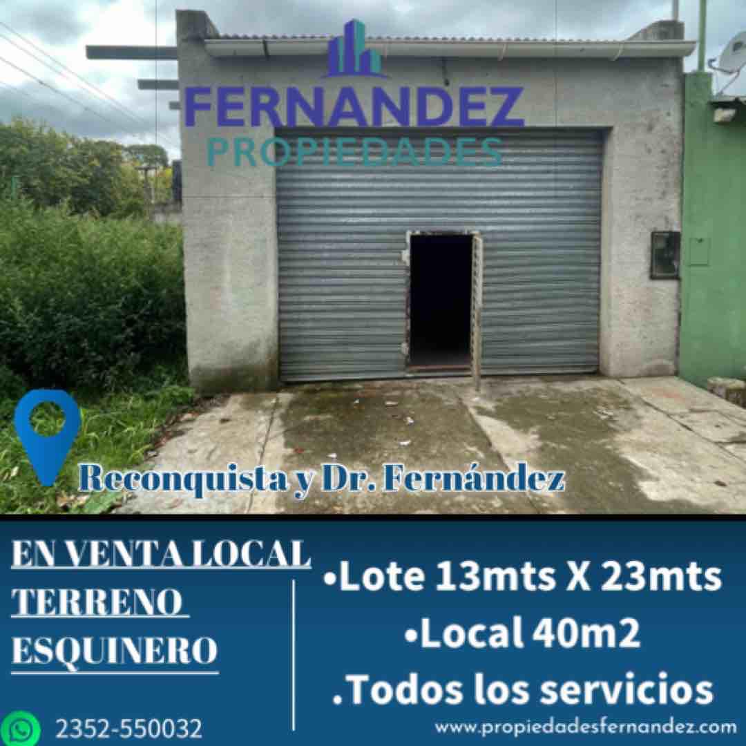 LOCAL EN VENTA SOBRE TERRENO ESCUINERO. CHACABUCO.- COD. 270