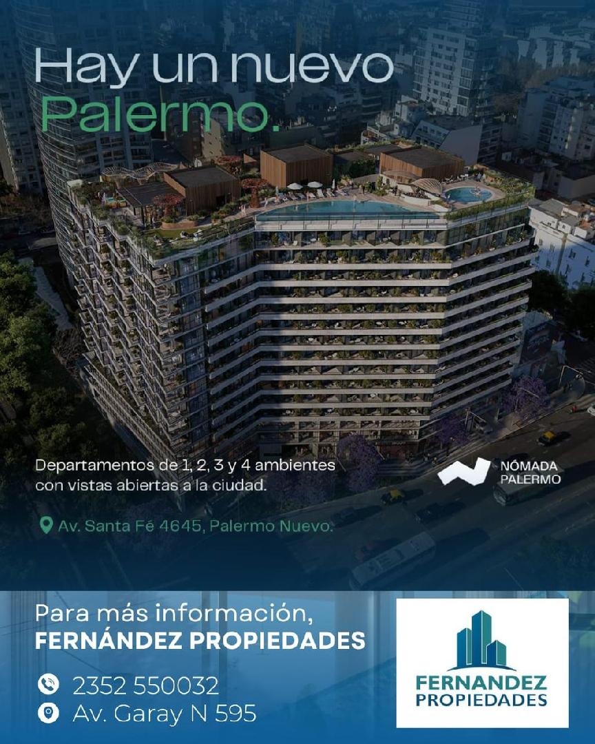 DEPRTAMENTOS  1, 2, 3 y  4 AMBIENTES EN PALERMO (CABA). FINANCIACION  O CANJE POR GRANOS!! 
