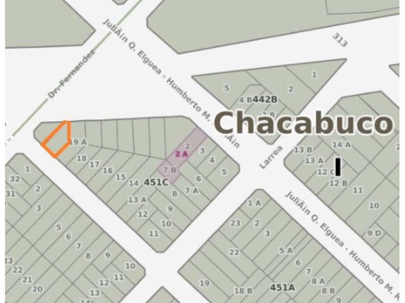 CALLE CÓRDOBA, EN VENTA LOTE DE 247m2. TODOS LOS SERV.- CHACABUCO. COD. 72