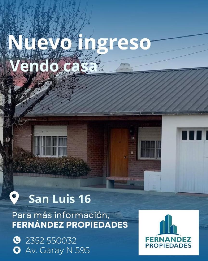 EN VENTA, CASA EN EXCELENTE ESTADO Y UBICACION. CHACABUCO.- COD. 283