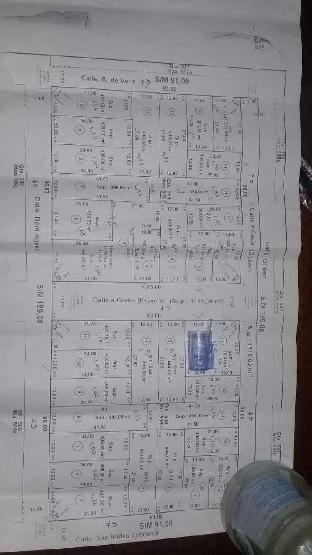 EN VENTA LOTE DE 12 mts X 25 mts.- CHACABUCO. COD. 144