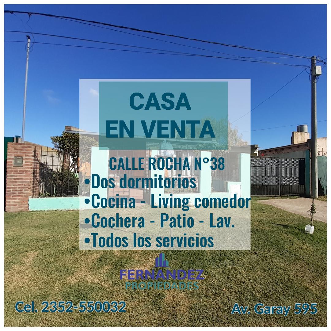 CASA EN VENTA, CALLE ROCHA DOS DORMITORIOS. CHACABUCO.- COD. 195