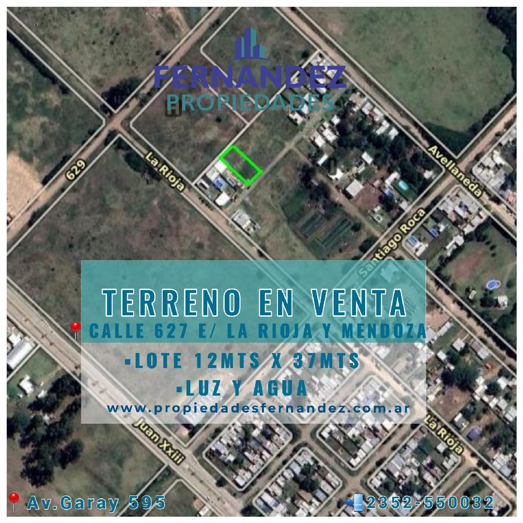 TERRENO EN VENTA, CALLE 627 E/ LA RIOJA Y MENDOZA. CHACABUCO.- COD. 245
