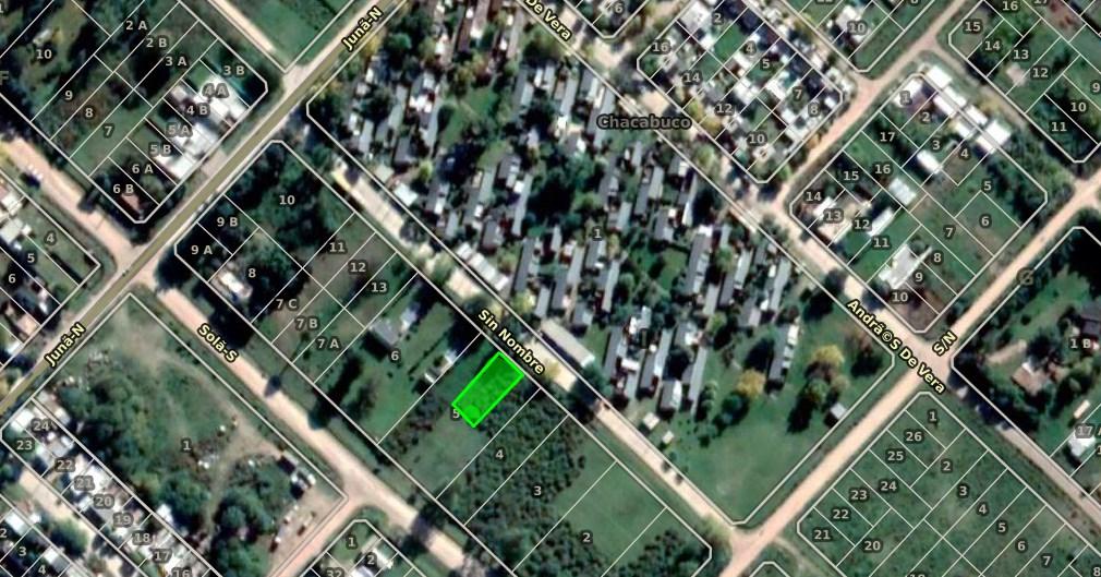 EN VENTA LOTE 12,33 X 35 CON ASFALTO, SOBRE CALLE 14 DE JULIO.- CHACABUCO. COD. 171