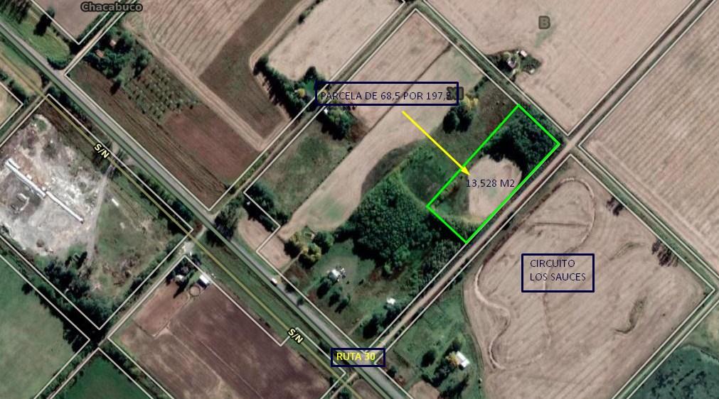 EN VENTA PARCELA DE 68,5 X 197,5 EN CUCHA CUCHA. CHACABUCO.- COD. 198