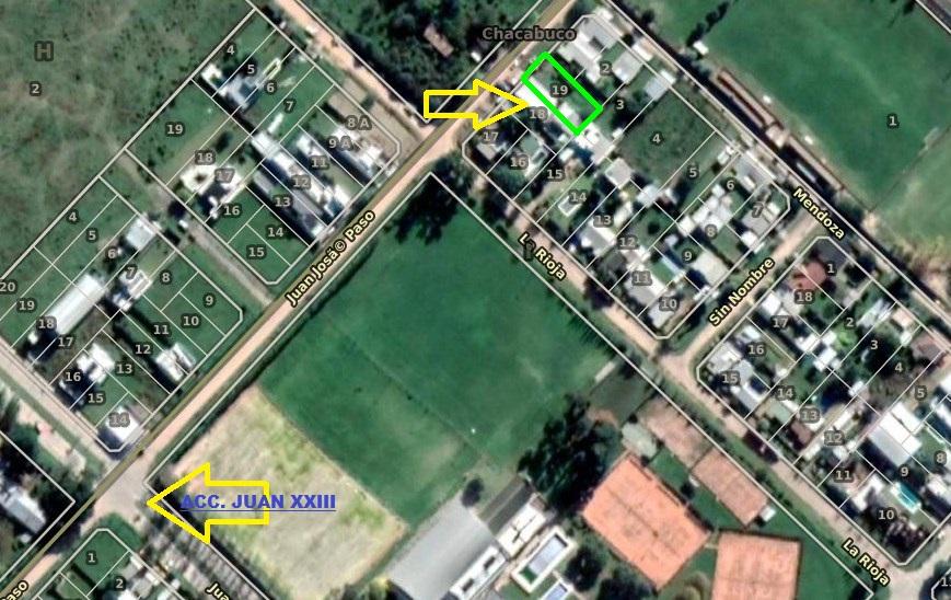 EN VENTA, LOTE SOBRE CALLE JUAN JOSE DE PASO. CHACABUCO.- COD. 182